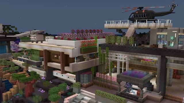 Screenshot of the Minecraft Bedrock Marketplace product Crypto Mansion created by Plank.
