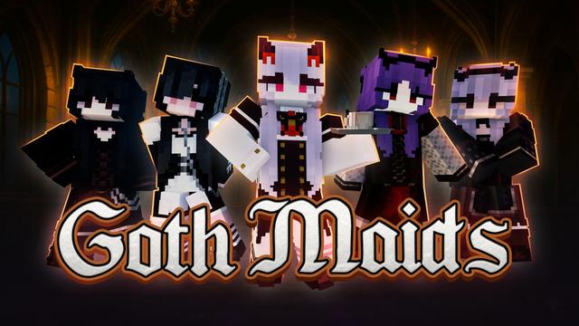 Thumbnail of the Minecraft Bedrock Marketplace product Goth Maids created by Plank.