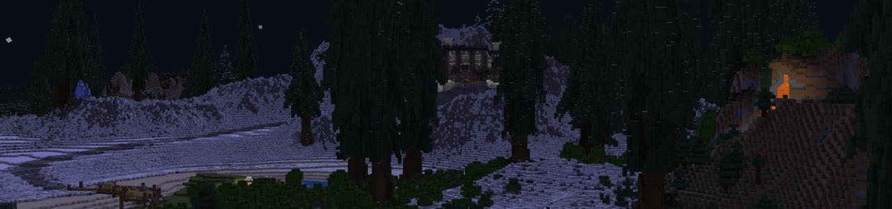 Panorama of the Minecraft Bedrock Marketplace product Snow Bunker created by Plank.