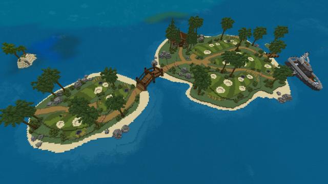 Screenshot of the Minecraft Bedrock Marketplace product Tropical Mansion created by Plank.