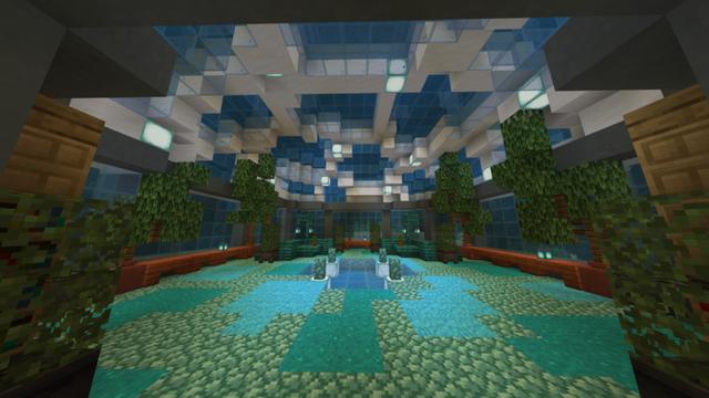 Screenshot of the Minecraft Bedrock Marketplace product Tropical Mansion created by Plank.