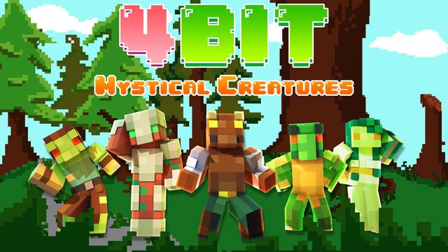 Thumbnail of the Minecraft Bedrock Marketplace product 4BIT Mythical Creatures created by Podcrash.