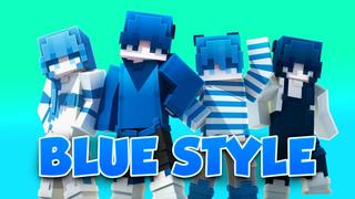 Thumbnail of the Minecraft Bedrock Marketplace product Blue Style created by Podcrash.