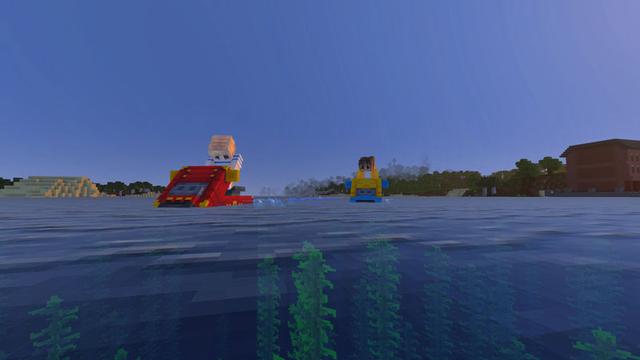 Screenshot of the Minecraft Bedrock Marketplace product BOATS created by Podcrash.