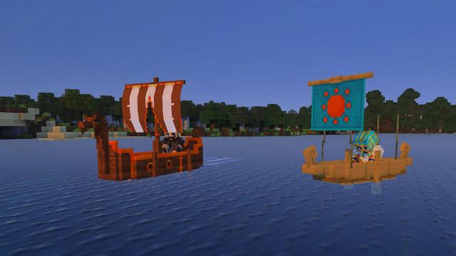 Screenshot of the Minecraft Bedrock Marketplace product BOATS created by Podcrash.