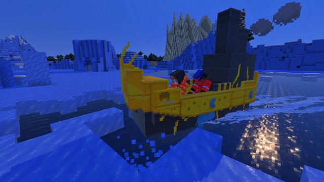 Screenshot of the Minecraft Bedrock Marketplace product BOATS created by Podcrash.