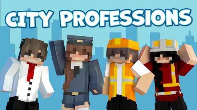 Thumbnail of the Minecraft Bedrock Marketplace product City Professions created by Podcrash.