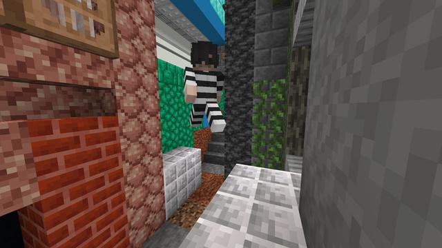 Screenshot of the Minecraft Bedrock Marketplace product Cops and Robbers: Jailbreak created by Podcrash.