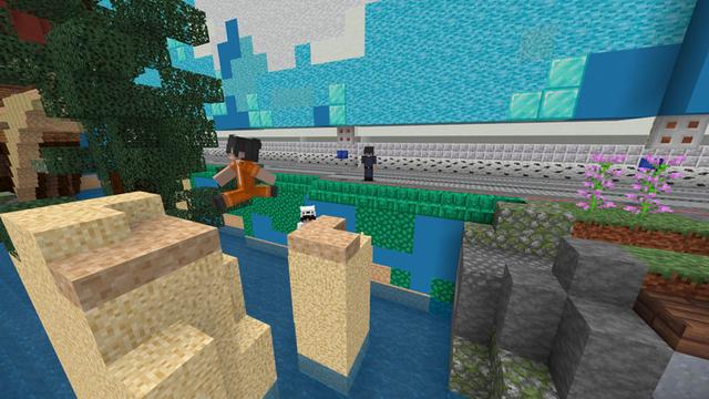 Screenshot of the Minecraft Bedrock Marketplace product Cops and Robbers: Jailbreak created by Podcrash.