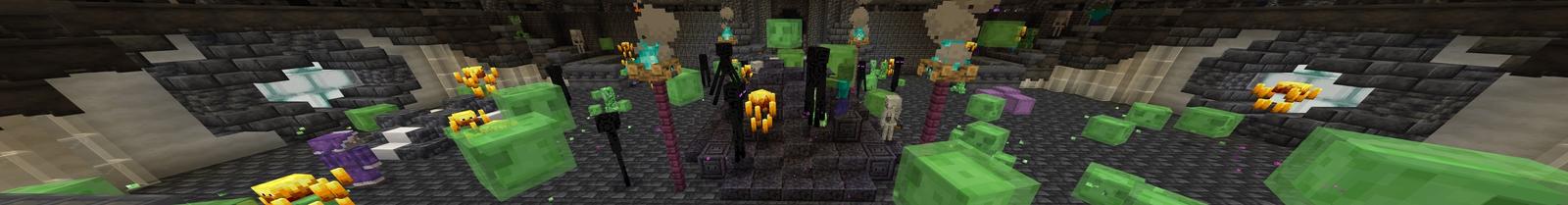 Panorama of the Minecraft Bedrock Marketplace product Deepslate Depths created by Podcrash.