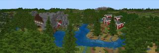 Panorama of the Minecraft Bedrock Marketplace product Farmers Paradise created by Podcrash.