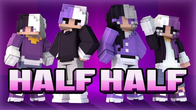 Thumbnail of the Minecraft Bedrock Marketplace product Half Half created by Podcrash.