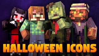 Thumbnail of the Minecraft Bedrock Marketplace product Halloween Icons created by Podcrash.