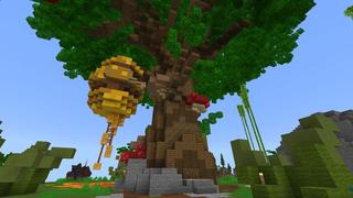 Screenshot of the Minecraft Bedrock Marketplace product Hive Colony Skyblock created by Podcrash.