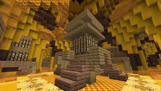 Screenshot of the Minecraft Bedrock Marketplace product Hive Colony Skyblock created by Podcrash.