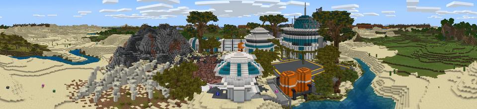 Panorama of the Minecraft Bedrock Marketplace product Impostor Lucky Blocks created by Podcrash.