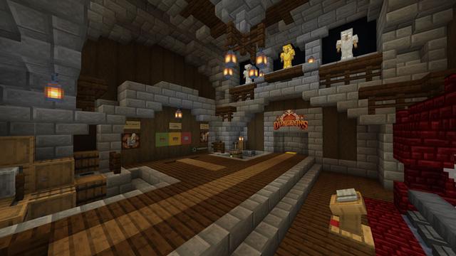 Screenshot of the Minecraft Bedrock Marketplace product Into the Dungeons created by Podcrash.