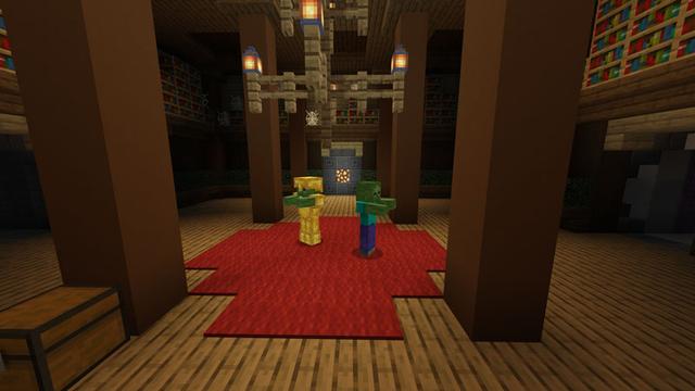 Screenshot of the Minecraft Bedrock Marketplace product Into the Dungeons created by Podcrash.