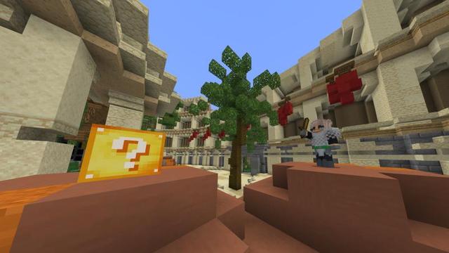 Screenshot of the Minecraft Bedrock Marketplace product Lucky Block Mob Arena created by Podcrash.