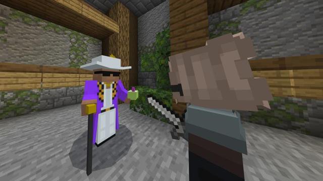 Screenshot of the Minecraft Bedrock Marketplace product Lucky Block Mob Arena created by Podcrash.