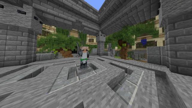 Screenshot of the Minecraft Bedrock Marketplace product Lucky Block Mob Arena created by Podcrash.