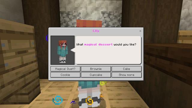 Screenshot of the Minecraft Bedrock Marketplace product Magical Bakery (More Food!) created by Podcrash.