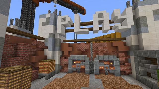 Screenshot of the Minecraft Bedrock Marketplace product Minecart Madness created by Podcrash.