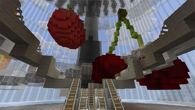 Screenshot of the Minecraft Bedrock Marketplace product Minecart Madness created by Podcrash.