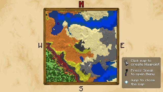 Screenshot of the Minecraft Bedrock Marketplace product Minimap created by Podcrash.