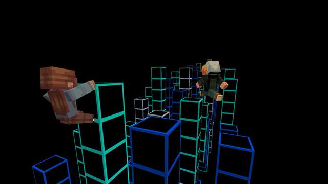 Screenshot of the Minecraft Bedrock Marketplace product Neon Parkour created by Podcrash.