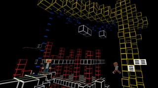 Screenshot of the Minecraft Bedrock Marketplace product Neon Parkour created by Podcrash.