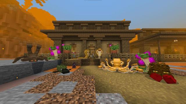 Screenshot of the Minecraft Bedrock Marketplace product PodMobs created by Podcrash.