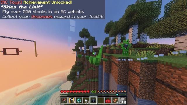 Screenshot of the Minecraft Bedrock Marketplace product RC Toys created by Podcrash.