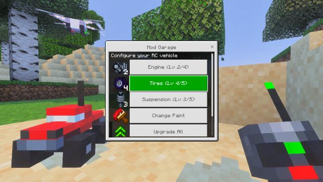 Screenshot of the Minecraft Bedrock Marketplace product RC Toys created by Podcrash.