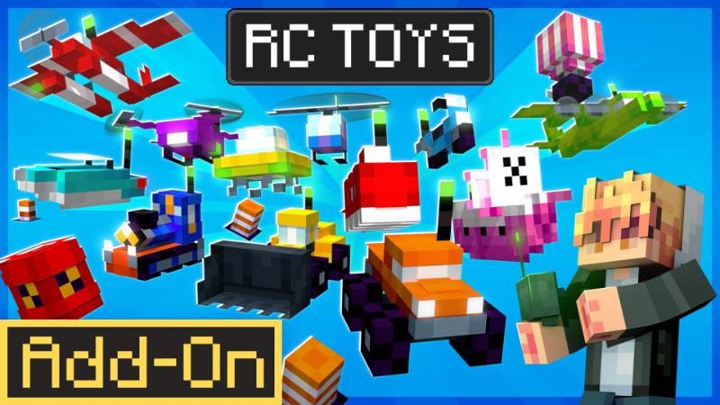 Thumbnail of the Minecraft Bedrock Marketplace product RC Toys created by Podcrash.