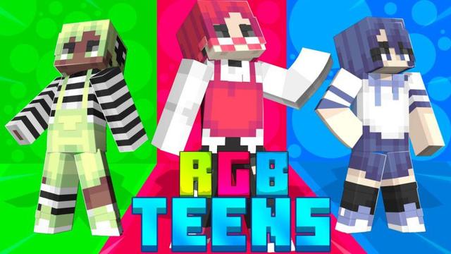 Thumbnail of the Minecraft Bedrock Marketplace product RGB Teens created by Podcrash.