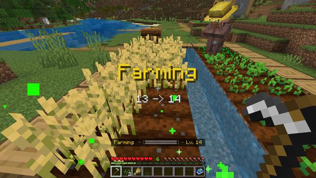 Screenshot of the Minecraft Bedrock Marketplace product RPG Skills created by Podcrash.