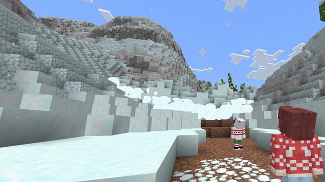 Screenshot of the Minecraft Bedrock Marketplace product Santa's Winter Adventure created by Podcrash.