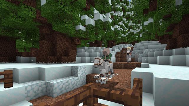 Screenshot of the Minecraft Bedrock Marketplace product Santa's Winter Adventure created by Podcrash.