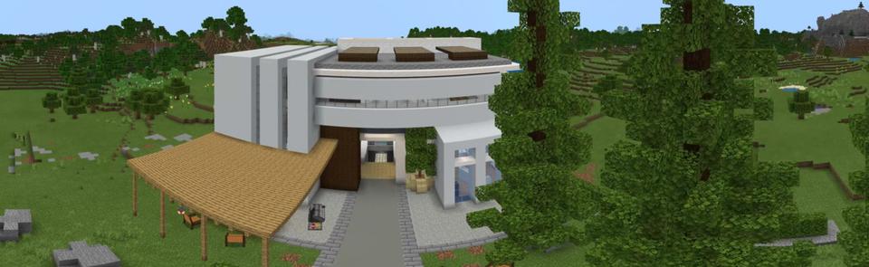 Panorama of the Minecraft Bedrock Marketplace product Secret Underground Base created by Podcrash.