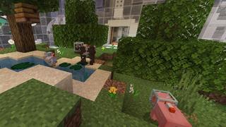 Screenshot of the Minecraft Bedrock Marketplace product Space Station Skyblock created by Podcrash.