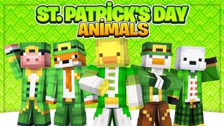 Thumbnail of the Minecraft Bedrock Marketplace product St. Patrick's Day Animals created by Podcrash.