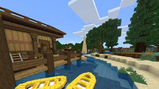 Screenshot of the Minecraft Bedrock Marketplace product Summer Camp Vacation created by Podcrash.
