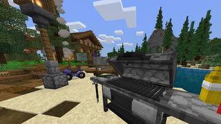 Screenshot of the Minecraft Bedrock Marketplace product Summer Camp Vacation created by Podcrash.