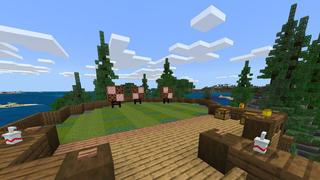 Screenshot of the Minecraft Bedrock Marketplace product Summer Camp Vacation created by Podcrash.