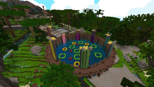 Screenshot of the Minecraft Bedrock Marketplace product Summer Holiday Island created by Podcrash.