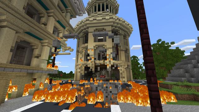 Screenshot of the Minecraft Bedrock Marketplace product TNT Expansion created by Podcrash.