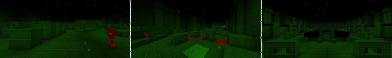 Panorama of the Minecraft Bedrock Marketplace product Virus Defenders created by Podcrash.
