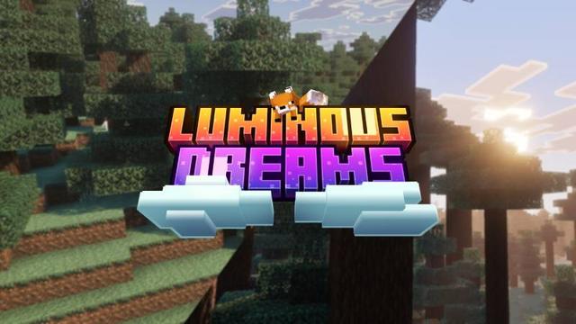 Thumbnail of the Minecraft Bedrock Marketplace product Luminous Dreams v1.1 created by Poggy.