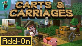 Thumbnail of the Minecraft Bedrock Marketplace product Carts & Carriages Add-On created by Polymaps.